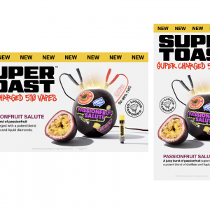 Super Toast - 510 Liquid Diamonds - Passionfruit Salute - Static Digital Poster